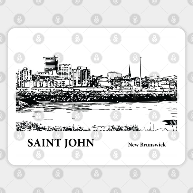 Saint John New Brunswick Sticker by Lakeric